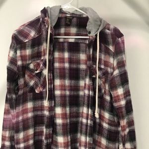 Hooded flannel